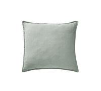 Taie d'Oreiller 60x60cm Lin Lavé Coloris Eucalyptus - MARGAUX -