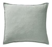 Taie d'Oreiller 60x60cm Lin Lavé Coloris Eucalyptus - MARGAUX - ALTOBUY Vert G