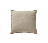 Taie d'Oreiller 60x60cm Lin Lavé Coloris Sable - MARGAUX -