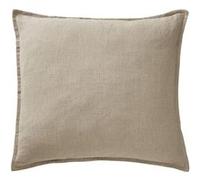Taie d'Oreiller 60x60cm Lin Lavé Coloris Sable - MARGAUX -