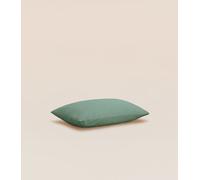 Taie d'oreiller 63x63 cm - Percale de coton - Vert - Résistant et durable - Tediber
