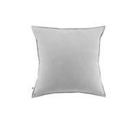 Taie d'Oreiller 63x63cm Flanelle de Coton Coloris Brume - HEDDA -