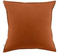 Taie d'Oreiller 63x63cm Flanelle de Coton Coloris Tomette - HEDDA - ALTOBUY Marron G