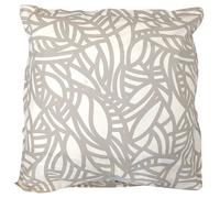 Taie d'oreiller 65x65 cm 100% coton lavé SERENA géométrique Beige écru