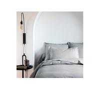 Taie d'oreiller coton percale Gris 65x65 - - MORPHEE
