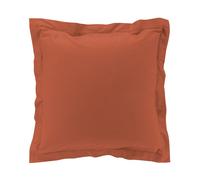Taie d'oreiller vp 63x63 cm percale uni 78 fils percaline +p. bourdon Terracotta