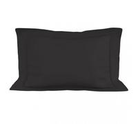 Taie D'oreiller En Coton 50x75 Cm Percale Anthracite, Par Soleil D'ocre