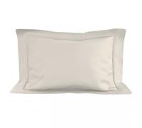 Taie D'oreiller En Coton 50x75 Cm Percale Ecru, Par Soleil D'ocre