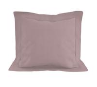 Taie d'oreiller en coton 57 fils 63x63 cm UNI vieux rose, par Soleil d'ocre