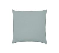 Taie d'oreiller en Double Gaze de Coton lavée, Tendresse, Bleu Céladon, 65x65cm, Essix