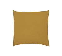 Taie d'oreiller en Double Gaze de Coton lavée, Tendresse, Camel, 65x65cm, Essix