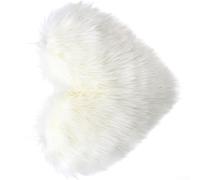Taie d'oreiller en peluche en forme de cœur avec fermeture éclair 40 x 50 | Mélange de polyester, lavable en machine, colorants inaltérables, bords résistants à l'effilochage, essentiel pour la