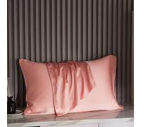 Taie d'oreiller en soie de mûrier naturelle, 50x70 65x65, 100% soie véritable, protection de la peau, literie personnalisée Champagne
