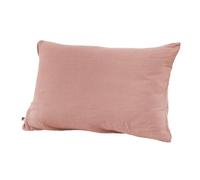 Taie d'oreiller Gaze de Coton 50 x 70 cm gaïa Rose pêche Rose