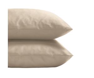Taie d'oreiller GRACE 50 x 70 cm, set de 2 pc, amande crème, tencel, Clarysse