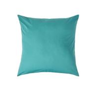 Taie d'oreiller - HOMESCAPES - 80 x 80 cm - 100% coton égyptien - 200 fils - Bleu sarcelle