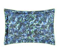 DESIGNERS GUILD Taie d'oreiller en Percale de coton - 50 x 75 cm - Bleu Cobalt