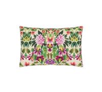Taie d'oreiller imprimée en Percale de Coton, Ikebana Damask, 50 x 75 cm, Designers Guild, Vert Clair
