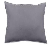 Taie d'oreiller lin et coton 65x65 cm collection OPERA gris brume