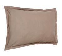 Taie d'oreiller - Maison futée - 50x70 cm - 100% Coton - Taupe - Rectangulaire