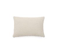 Taie d'oreiller Mascarell blanche en coton et polyester 40 x 60 cm
