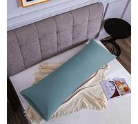 Taie d'oreiller Microfibre Vert 50 x 135 cm, Housse de Coussin avec la Fermeture à Enveloppe