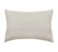 Taie d'oreiller PALACE pur coton lavé 50x70 cm uni beige nacre