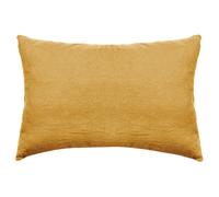 Taie d'oreiller PALACE pur coton lavé 50x70 cm uni jaune curry