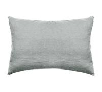 Taie d'oreiller PALACE pur coton lavé 50x70 cm uni vert lichen