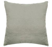 Taie d'oreiller PALACE pur coton lavé 65x65 cm uni vert laurier