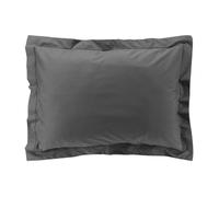 Douceur d'Intérieur Taie d'oreiller Percaline 50 x 70 cm Percale de coton Acier