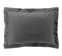 Douceur d'Intérieur Taie d'oreiller Percaline 50 x 70 cm Percale de coton Acier