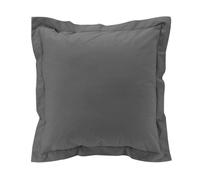 Douceur d'Intérieur Taie d'oreiller Percaline – Percale de coton 63 x 63 cm – Acier