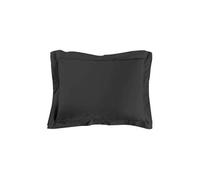 Taie d'oreiller rectangle 50x70 cm - 100% coton Noir