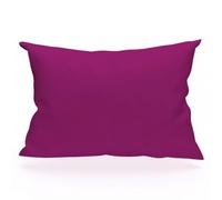 Taie D'oreiller Rectangle Us 50x75 Cm En Coton Uni 57 Fils Soleil D'ocre Cassis