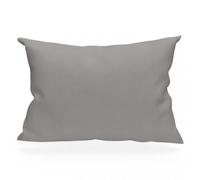 Taie D'oreiller Rectangle Us 50x75 Cm En Coton Uni 57 Fils Soleil D'ocre Gris