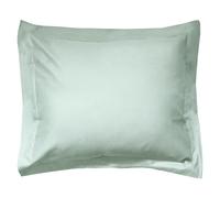 Taie d'oreiller uni 100x80 cm coton ALTO vert fleur d'amandier