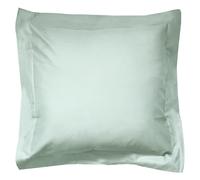 Taie d'oreiller uni 65x65 cm coton ALTO vert fleur d'amandier