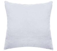 Taie d'oreiller uni 65X65 cm lin lavé froissé SONATE blanc Neige