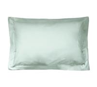 Taie d'oreiller uni 80x50 cm coton ALTO vert fleur d'amandier