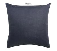 Vivaraise Linco Taie d’oreiller bleu marine - 65 x 65 cm