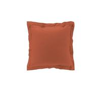 Taie d'oreiller vp 63x63 cm percale uni 78 fils percaline +p. bourdon Terracotta