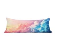 Taie Oreiller 30x90 cm Couleur Taie de Traversin 90 cm Nuage Protege Oreiller, Durable Velours Rectangulaire Housse Coussin avec Fermeture Eclair Invisible Pillow Case pour Decoratif Canape Lit dg-88