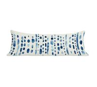 Taie Oreiller 40x140 cm Moderne Taie de Traversin 140 cm Pois Protege Oreiller, Durable Velours Rectangulaire Housse Coussin avec Fermeture Eclair Invisible Pillow Case Pour Decoratif Canape Lit dg-82