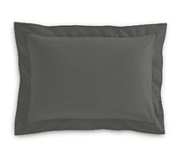 TAIE OREILLER 50x70 CM AVEC VOLANT ANTHRACITE