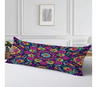 Taie Oreiller 60x180 Boh Housse de Coussin Coloré Coussin Decoratif, Cod472 | Taie de Traversin 180 cm Housse Traversin Améliorer Sommeil Qualité Coussin de Grossesse pour Canapé Salon Chambre Lit