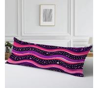 Taie Oreiller 60x180, Housse Coussin Couleur Taie Traversin 180 cm, Cod351 | Vague Velour Housse Traversin Double Face Impression Oreiller Améliorer Sommeil Coussin Decoratif pour Salon Chambre Lit