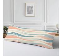 Taie Oreiller 60x180 Vague Housse de Coussin Simple Pillow Case, Cod298 | Taie de Traversin 180 cm Housse Traversin Améliorer Sommeil Qualité Coussin de Grossesse pour Canapé Salon Chambre Lit