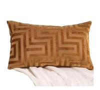 Taie Oreiller en Velours Côtelé 50x70 Lot de 1 Taie D'oreiller 50x50 Coton Polyester Couverture Oreiller 45x45 Housse Coussin Canapé Housse de Coussin 60x80 Rectangle Throw Pillow Covers(Camel,30x50 c