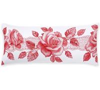 Taie Traversin 90 cm Rouge Taie Oreiller Usine Coussin de Grossesse Lin Protège Oreiller Housse de Coussin Decoration Maison Oreillers Rectangulaire, pour Dormeur Latéral Sur Le Lit Décoration C - 725